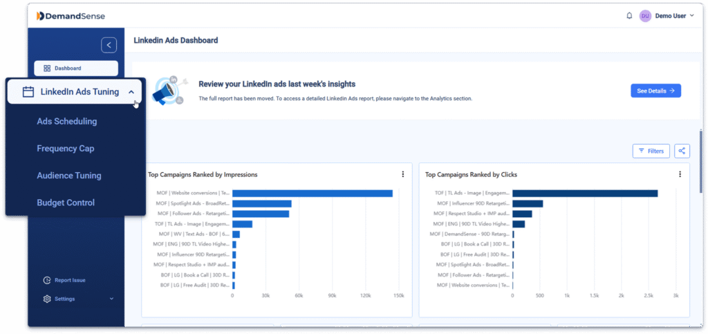 demandsense-linkedin-ads-tuning-controls